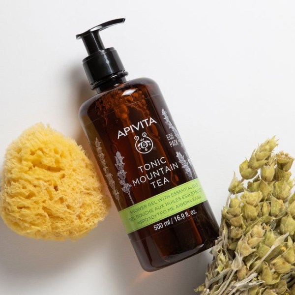 Apivita Tonic Mountain Tea Shower gel with essential oils 500 ml